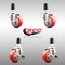 Service Caster 3 Inch 316SS Red Poly Swivel 1-1/4 Inch Expanding Stem Caster Brake SCC, 2PK SS316EX20S314-PPUB-RED-2-TLB-2-114 - alternate 3